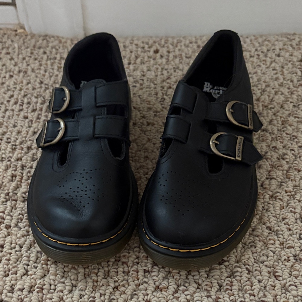 Dr. Martens Black Mary Jane’s with Velcro buckle